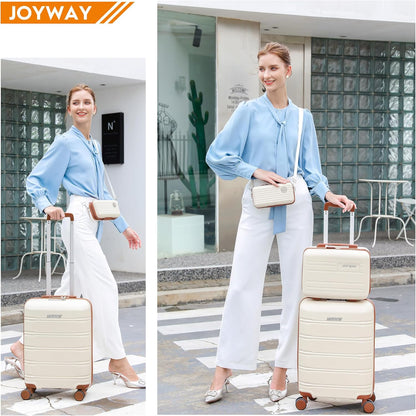 20 Inch Carry On Luggage with TSA Lock, Durable Hardshell Suitcase for Travel, Unisex Checked Set for Men and Women Dark Blue