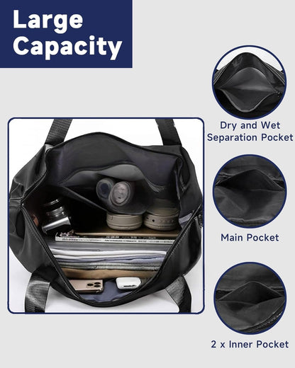 Rolling Duffle Bag with Detachable Wheels and Adjustable Shoulder Strap, Large Expandable Foldable Carry On Luggage Bag with Handle and Suitcase Sleeve, Weekender Bag for Travel Airplane 25L-55L
