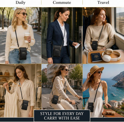 Touch Screen Crossbody Phone Purse for Women Small Anti-Theft Crossbody Bag with Touchscreen Window Leather Strap 2026 Best