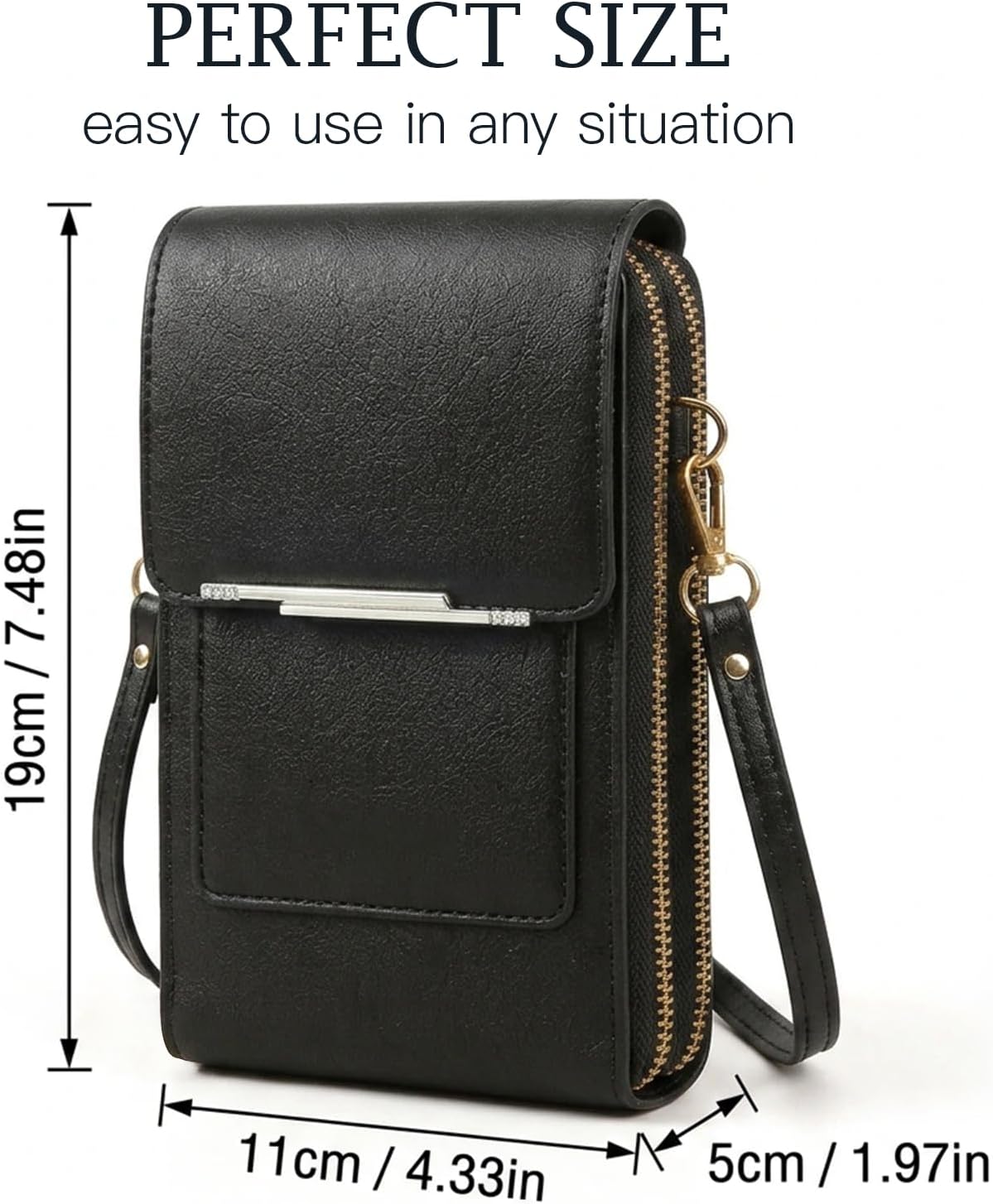 Touch Screen Crossbody Phone Purse for Women Small Anti-Theft Crossbody Bag with Touchscreen Window Leather Strap 2026 Best