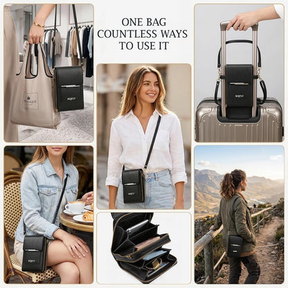 Touch Screen Crossbody Phone Purse for Women Small Anti-Theft Crossbody Bag with Touchscreen Window Leather Strap 2026 Best