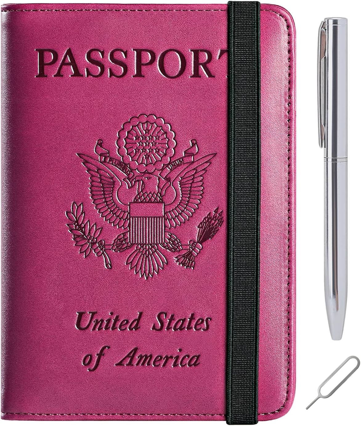 Passport Holder, Travel Essentials, Passport Cover, RFID Travel Wallet | Passport Wallet, Travel Accessories, RFID Blocking, Synthetic Leather Card Case, International Must Haves, For Women Men
