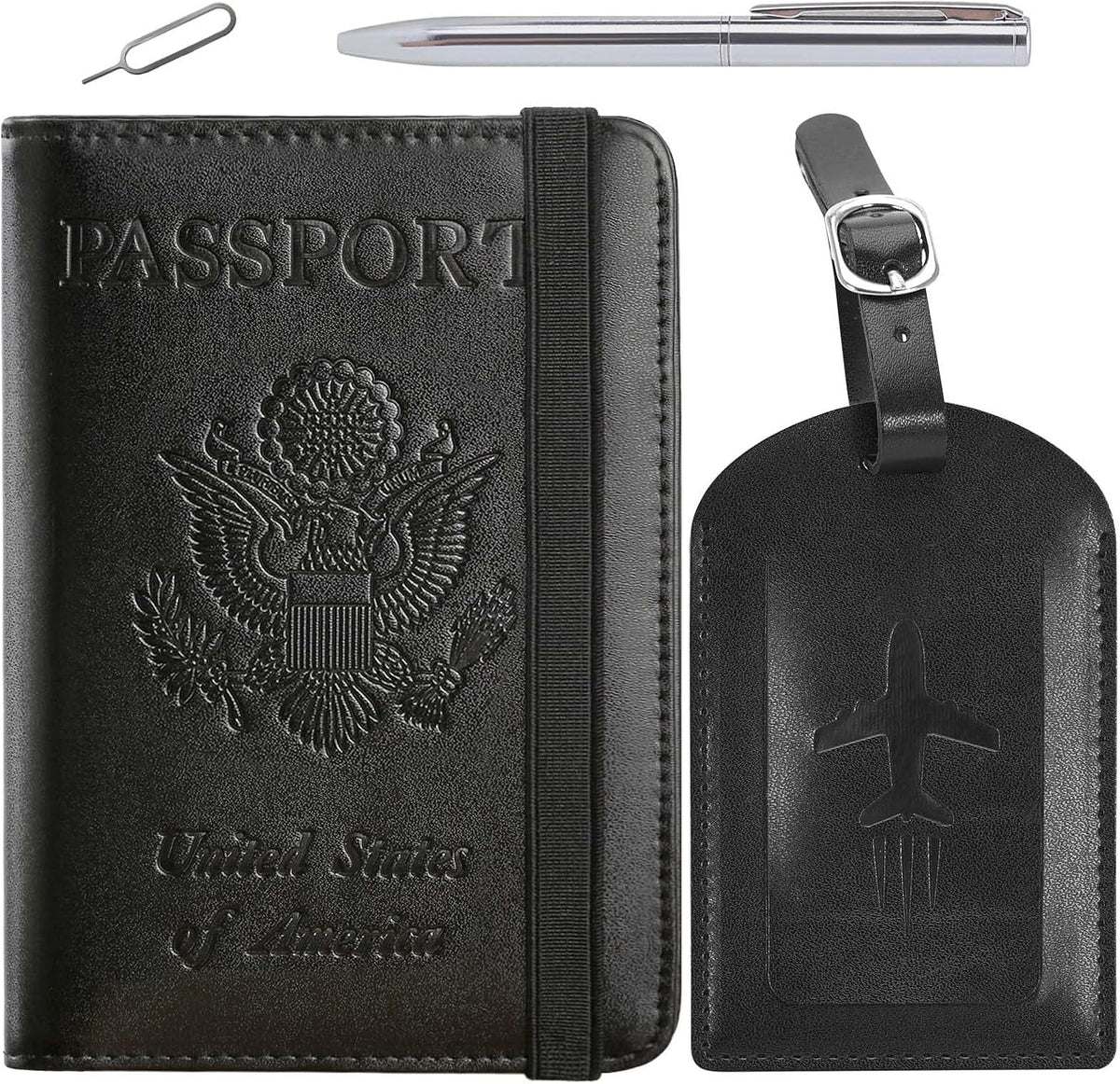 Passport Holder, Travel Essentials, Passport Cover, RFID Travel Wallet | Passport Wallet, Travel Accessories, RFID Blocking, Synthetic Leather Card Case, International Must Haves, For Women Men