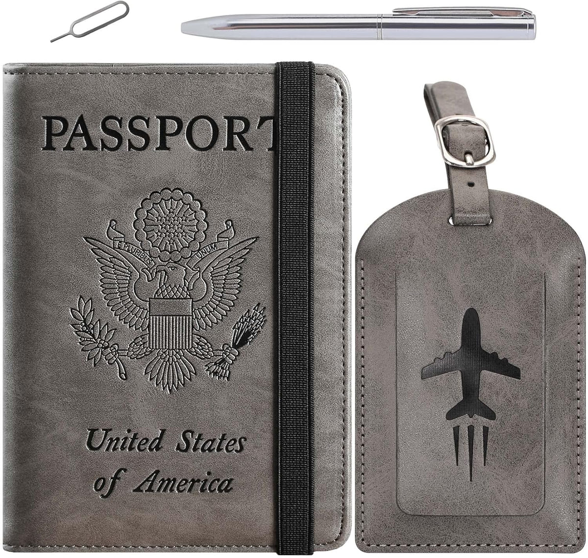 Passport Holder, Travel Essentials, Passport Cover, RFID Travel Wallet | Passport Wallet, Travel Accessories, RFID Blocking, Synthetic Leather Card Case, International Must Haves, For Women Men