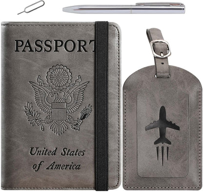 Passport Holder, Travel Essentials, Passport Cover, RFID Travel Wallet | Passport Wallet, Travel Accessories, RFID Blocking, Synthetic Leather Card Case, International Must Haves, For Women Men