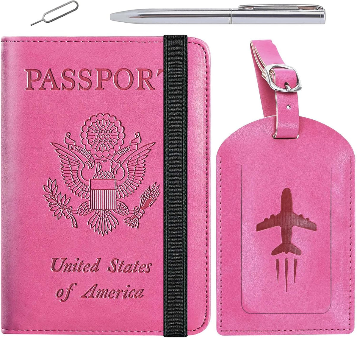 Passport Holder, Travel Essentials, Passport Cover, RFID Travel Wallet | Passport Wallet, Travel Accessories, RFID Blocking, Synthetic Leather Card Case, International Must Haves, For Women Men