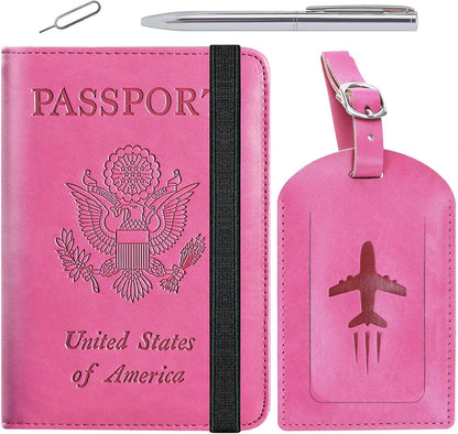 Passport Holder, Travel Essentials, Passport Cover, RFID Travel Wallet | Passport Wallet, Travel Accessories, RFID Blocking, Synthetic Leather Card Case, International Must Haves, For Women Men
