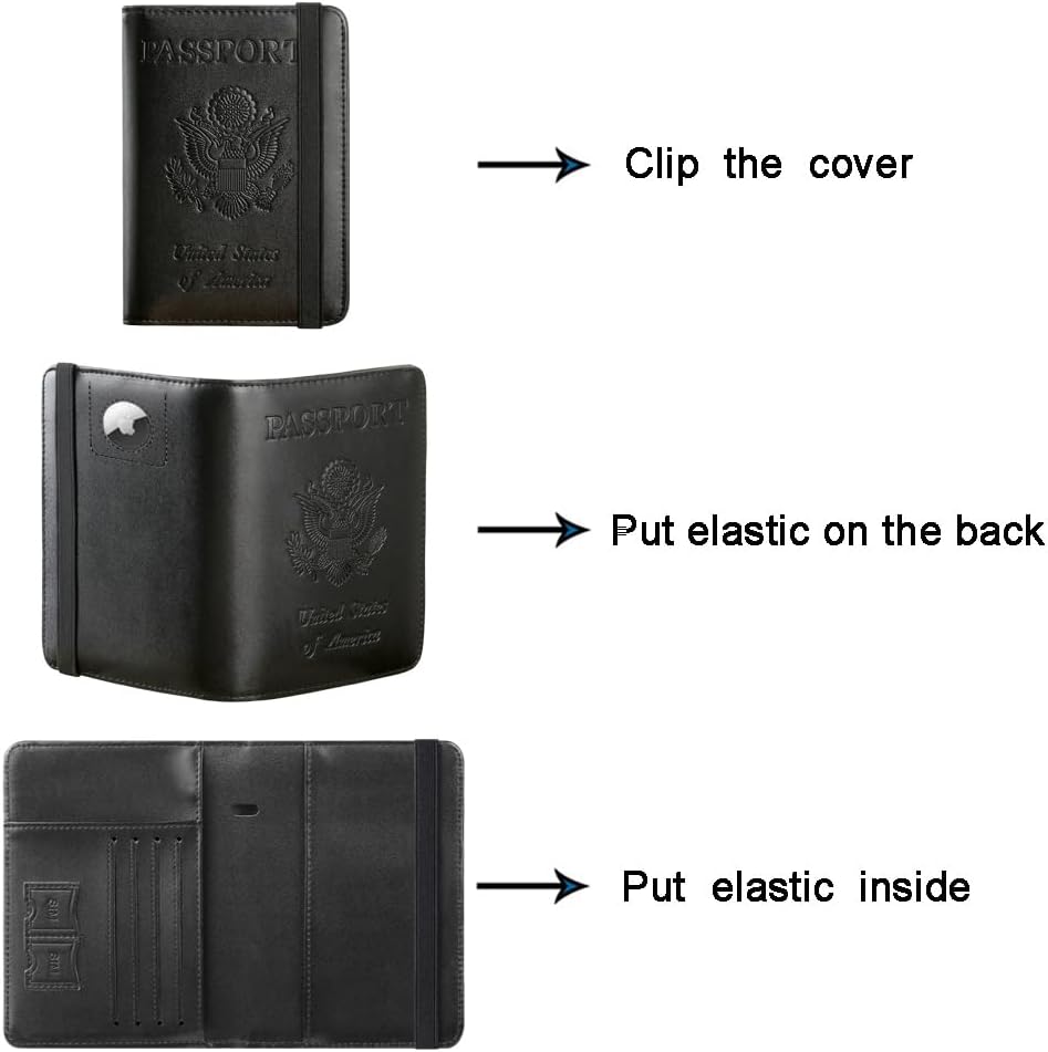Passport Holder, Travel Essentials, Passport Cover, RFID Travel Wallet | Passport Wallet, Travel Accessories, RFID Blocking, Synthetic Leather Card Case, International Must Haves, For Women Men