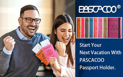 Passport Holder, Travel Essentials, Passport Cover, RFID Travel Wallet | Passport Wallet, Travel Accessories, RFID Blocking, Synthetic Leather Card Case, International Must Haves, For Women Men
