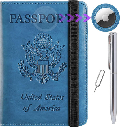 Passport Holder, Travel Essentials, Passport Cover, RFID Travel Wallet | Passport Wallet, Travel Accessories, RFID Blocking, Synthetic Leather Card Case, International Must Haves, For Women Men