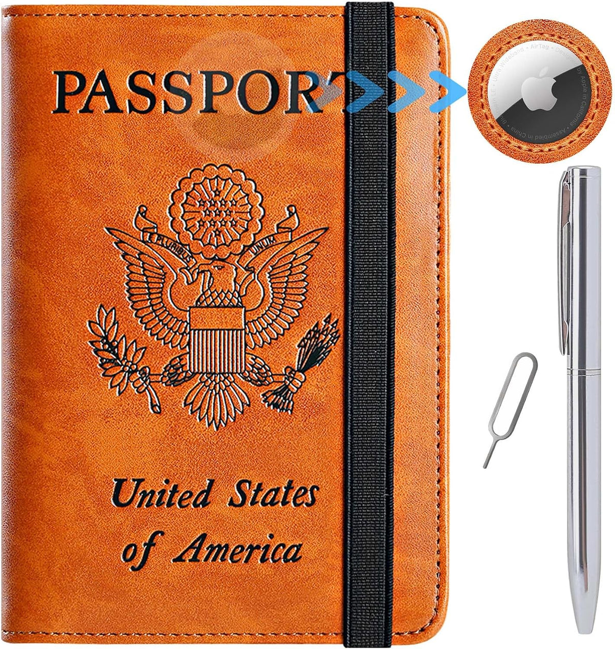 Passport Holder, Travel Essentials, Passport Cover, RFID Travel Wallet | Passport Wallet, Travel Accessories, RFID Blocking, Synthetic Leather Card Case, International Must Haves, For Women Men