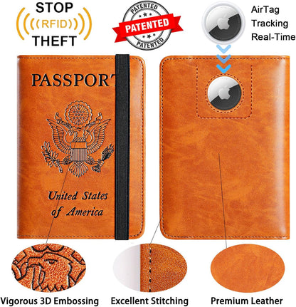 Passport Holder, Travel Essentials, Passport Cover, RFID Travel Wallet | Passport Wallet, Travel Accessories, RFID Blocking, Synthetic Leather Card Case, International Must Haves, For Women Men