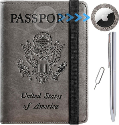 Passport Holder, Travel Essentials, Passport Cover, RFID Travel Wallet | Passport Wallet, Travel Accessories, RFID Blocking, Synthetic Leather Card Case, International Must Haves, For Women Men