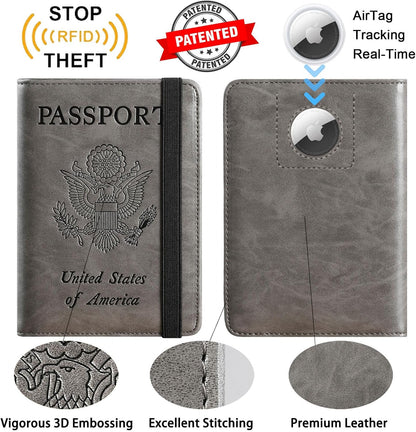 Passport Holder, Travel Essentials, Passport Cover, RFID Travel Wallet | Passport Wallet, Travel Accessories, RFID Blocking, Synthetic Leather Card Case, International Must Haves, For Women Men