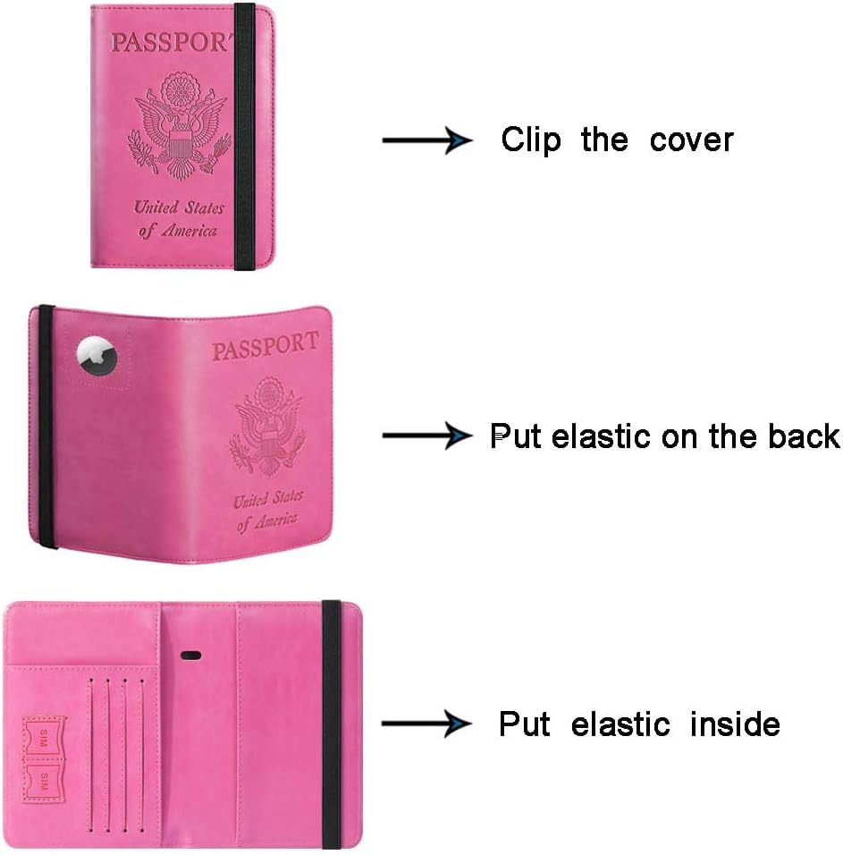 Passport Holder, Travel Essentials, Passport Cover, RFID Travel Wallet | Passport Wallet, Travel Accessories, RFID Blocking, Synthetic Leather Card Case, International Must Haves, For Women Men