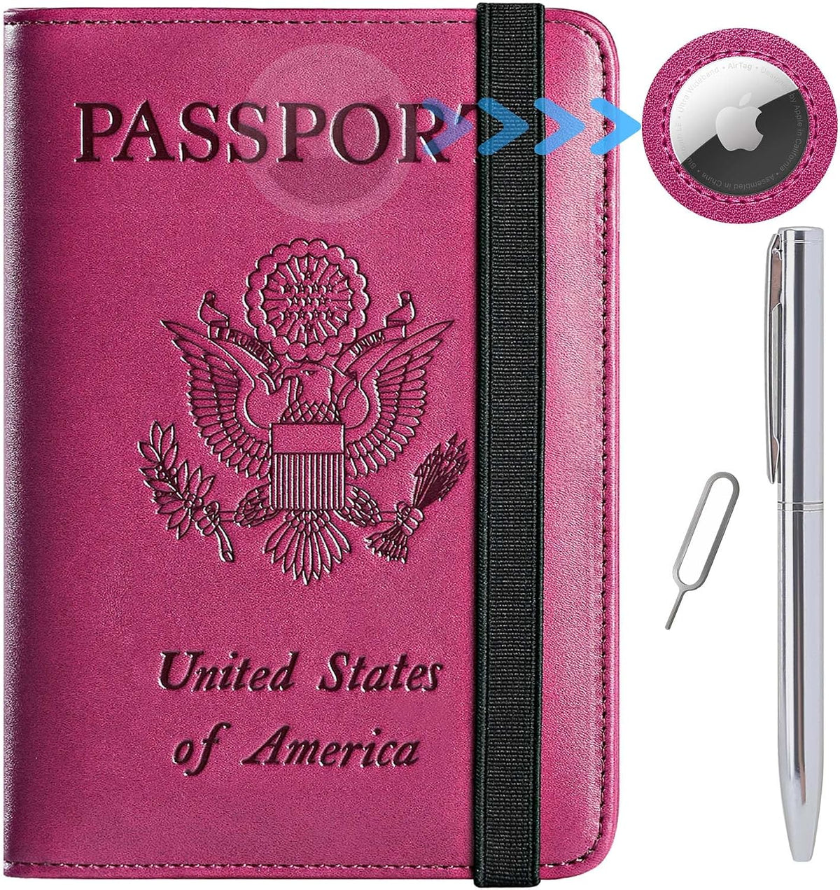Passport Holder, Travel Essentials, Passport Cover, RFID Travel Wallet | Passport Wallet, Travel Accessories, RFID Blocking, Synthetic Leather Card Case, International Must Haves, For Women Men