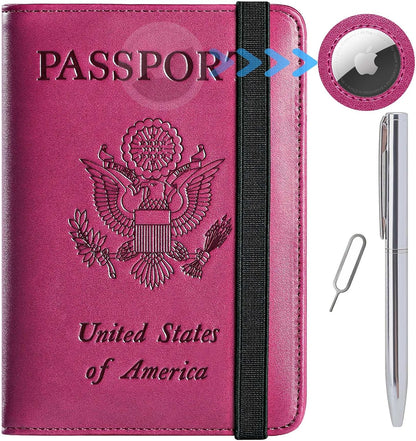Passport Holder, Travel Essentials, Passport Cover, RFID Travel Wallet | Passport Wallet, Travel Accessories, RFID Blocking, Synthetic Leather Card Case, International Must Haves, For Women Men
