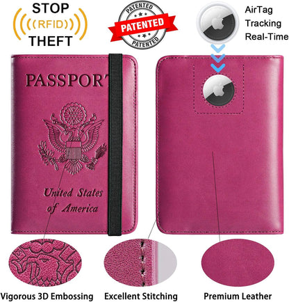Passport Holder, Travel Essentials, Passport Cover, RFID Travel Wallet | Passport Wallet, Travel Accessories, RFID Blocking, Synthetic Leather Card Case, International Must Haves, For Women Men