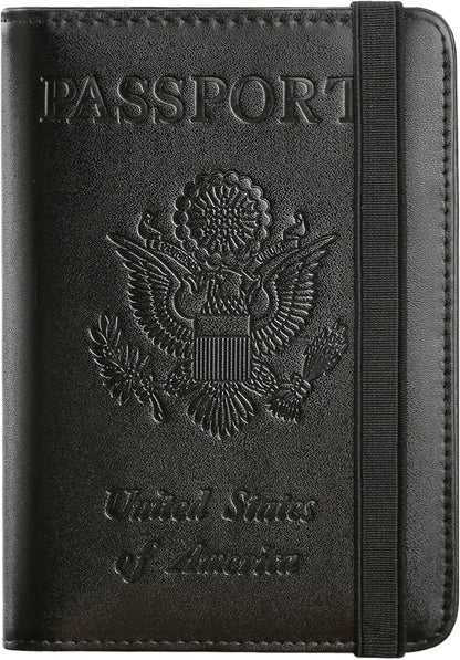Passport Holder, Travel Essentials, Passport Cover, RFID Travel Wallet | Passport Wallet, Travel Accessories, RFID Blocking, Synthetic Leather Card Case, International Must Haves, For Women Men