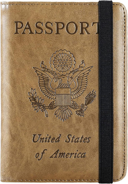 Passport Holder, Travel Essentials, Passport Cover, RFID Travel Wallet | Passport Wallet, Travel Accessories, RFID Blocking, Synthetic Leather Card Case, International Must Haves, For Women Men