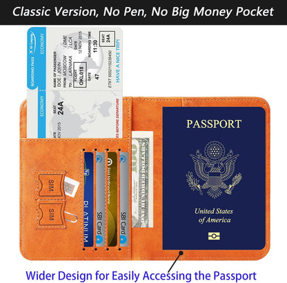 Passport Holder, Travel Essentials, Passport Cover, RFID Travel Wallet | Passport Wallet, Travel Accessories, RFID Blocking, Synthetic Leather Card Case, International Must Haves, For Women Men