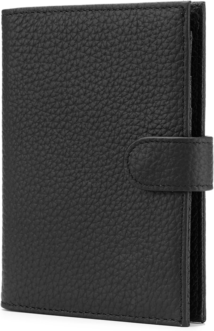 RFID Slim Passport Holder for Man & Women, Compact Leather Passport Wallet with Card Holders SIM Slots, Zippered Coins Pocket and Cash Holder Travel Passport Cover Case, Dark Blue