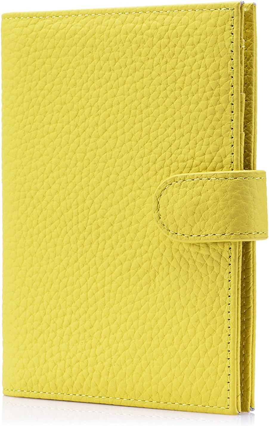 RFID Slim Passport Holder for Man & Women, Compact Leather Passport Wallet with Card Holders SIM Slots, Zippered Coins Pocket and Cash Holder Travel Passport Cover Case, Dark Blue
