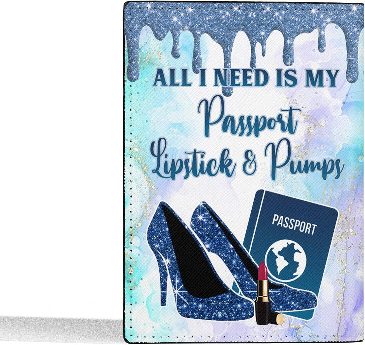 Personalized Name with Custom Woman Leather Passport Wallet Fun Unique Gift for Traveler Custom Travel Accessory Passport Holder Gift for Girl Traveling Lover 75