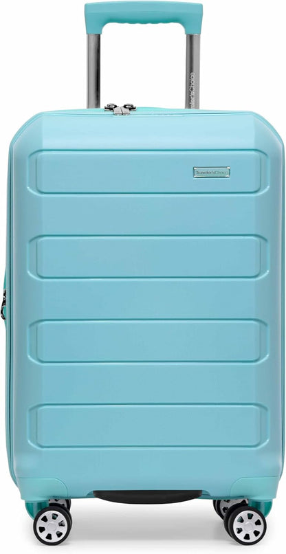 Pagosa Hardshell Expandable Luggage with Spinner Wheels, Black, 22-Inch Carry-on