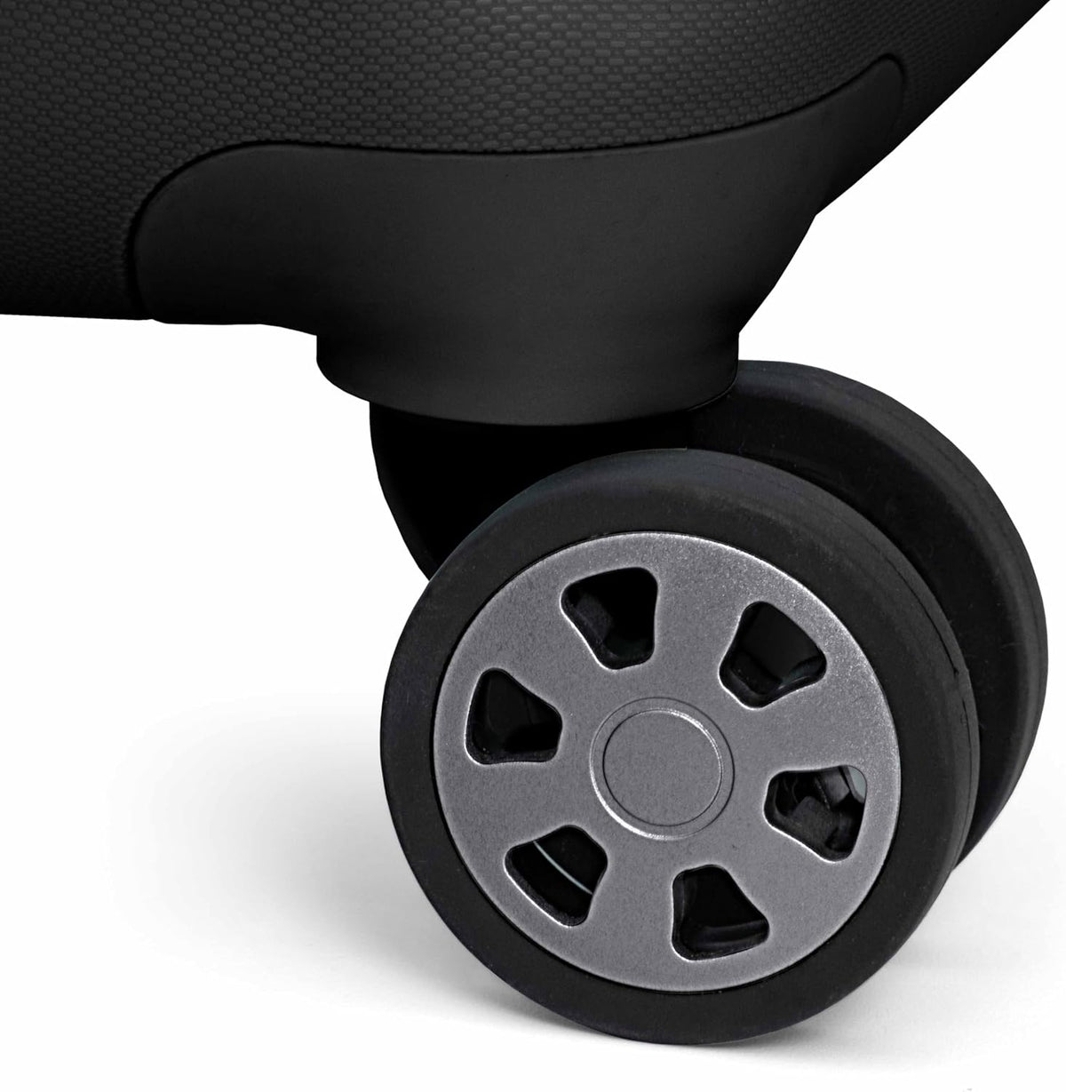 Pagosa Hardshell Expandable Luggage with Spinner Wheels, Black, 22-Inch Carry-on