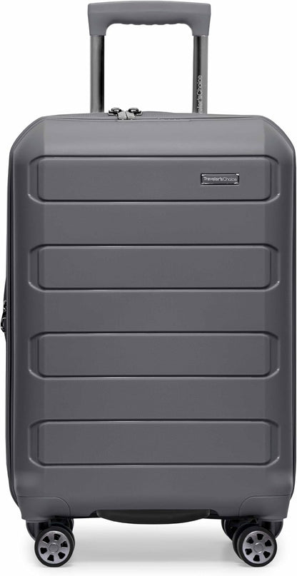 Pagosa Hardshell Expandable Luggage with Spinner Wheels, Black, 22-Inch Carry-on