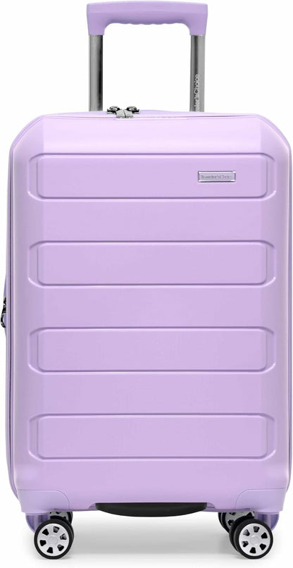Pagosa Hardshell Expandable Luggage with Spinner Wheels, Black, 22-Inch Carry-on