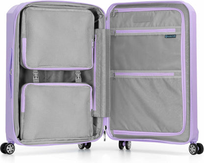 Pagosa Hardshell Expandable Luggage with Spinner Wheels, Black, 22-Inch Carry-on