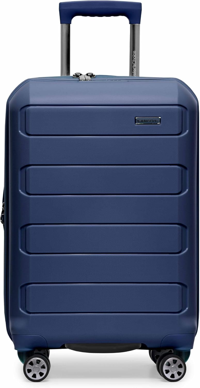 Pagosa Hardshell Expandable Luggage with Spinner Wheels, Black, 22-Inch Carry-on