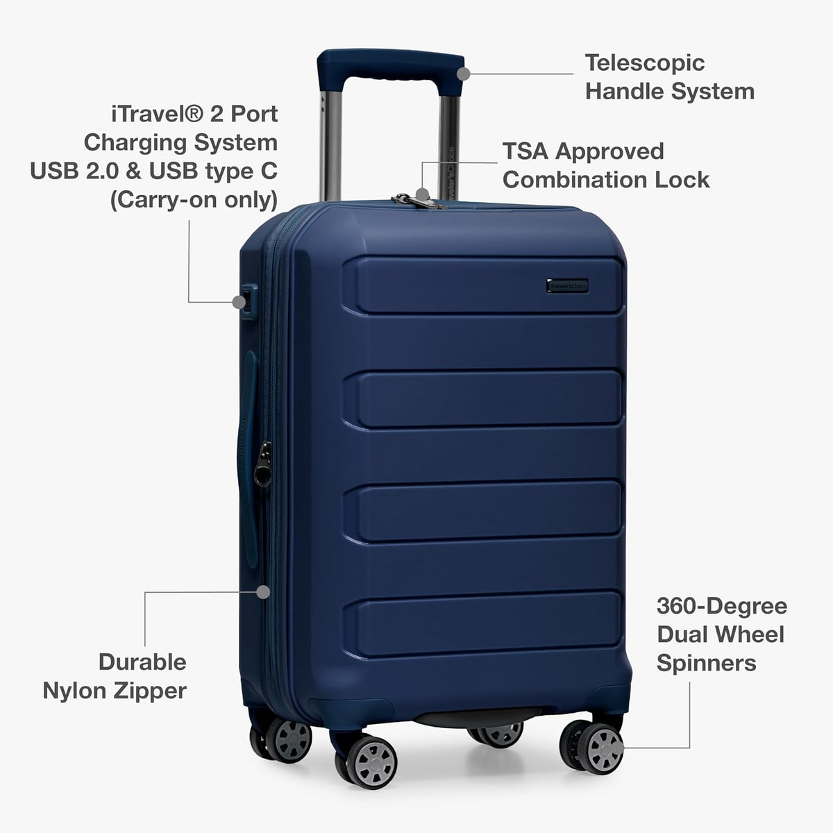 Pagosa Hardshell Expandable Luggage with Spinner Wheels, Black, 22-Inch Carry-on