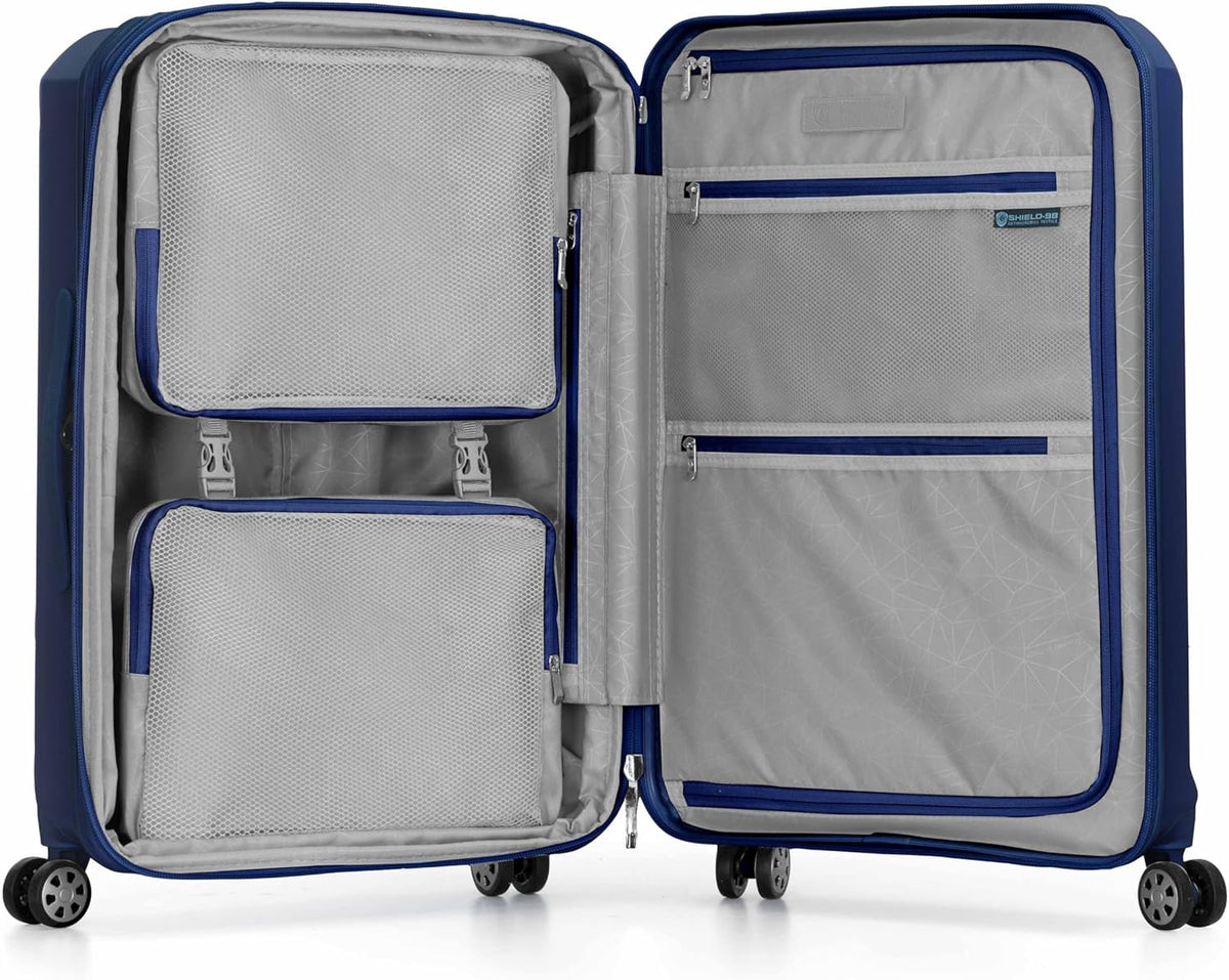 Pagosa Hardshell Expandable Luggage with Spinner Wheels, Black, 22-Inch Carry-on