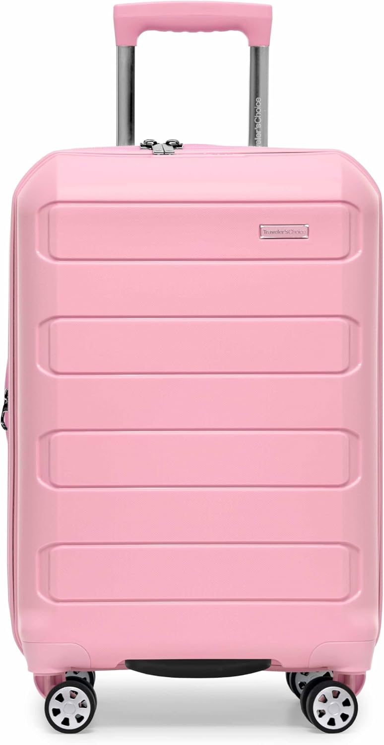 Pagosa Hardshell Expandable Luggage with Spinner Wheels, Black, 22-Inch Carry-on