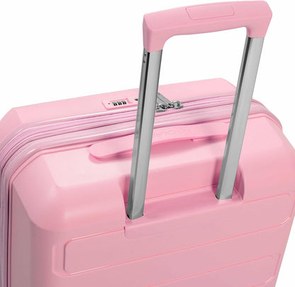 Pagosa Hardshell Expandable Luggage with Spinner Wheels, Black, 22-Inch Carry-on