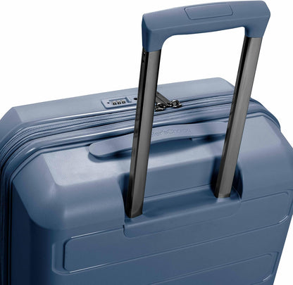 Pagosa Hardshell Expandable Luggage with Spinner Wheels, Black, 22-Inch Carry-on