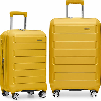 Pagosa Hardshell Expandable Luggage with Spinner Wheels, Black, 22-Inch Carry-on