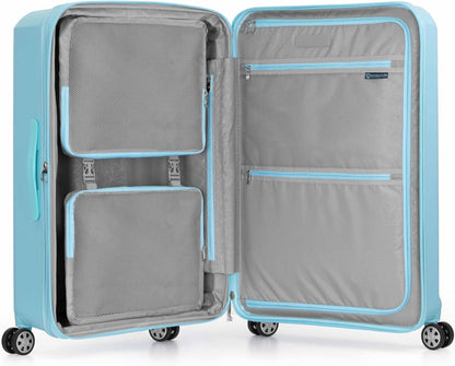 Pagosa Hardshell Expandable Luggage with Spinner Wheels, Black, 22-Inch Carry-on
