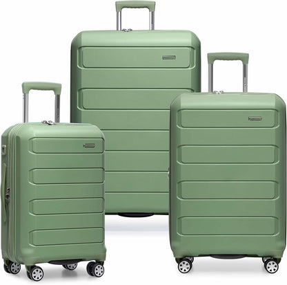 Pagosa Hardshell Expandable Luggage with Spinner Wheels, Black, 22-Inch Carry-on