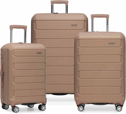 Pagosa Hardshell Expandable Luggage with Spinner Wheels, Black, 22-Inch Carry-on