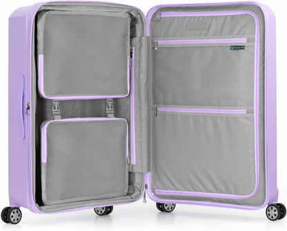 Pagosa Hardshell Expandable Luggage with Spinner Wheels, Black, 22-Inch Carry-on