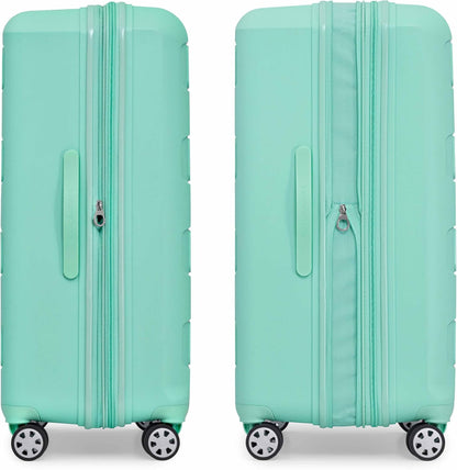 Pagosa Hardshell Expandable Luggage with Spinner Wheels, Black, 22-Inch Carry-on