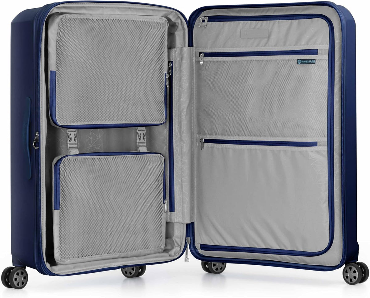 Pagosa Hardshell Expandable Luggage with Spinner Wheels, Black, 22-Inch Carry-on