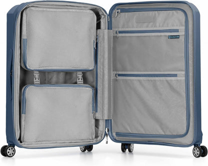 Pagosa Hardshell Expandable Luggage with Spinner Wheels, Black, 22-Inch Carry-on