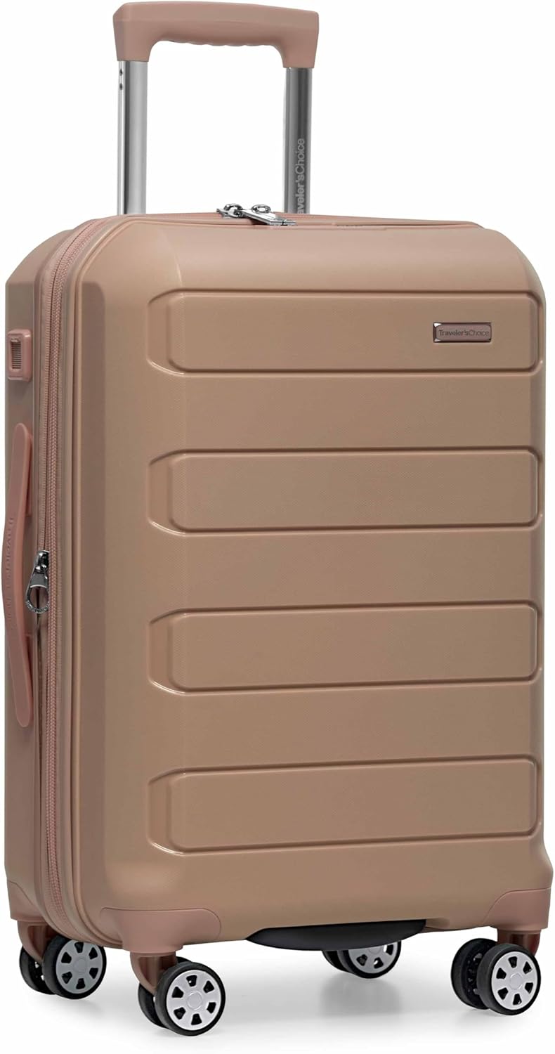Pagosa Hardshell Expandable Luggage with Spinner Wheels, Black, 22-Inch Carry-on