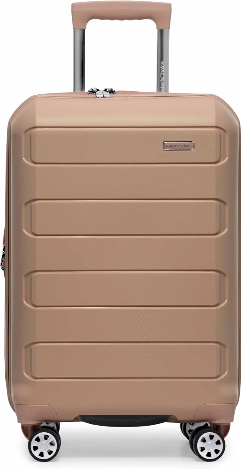 Pagosa Hardshell Expandable Luggage with Spinner Wheels, Black, 22-Inch Carry-on