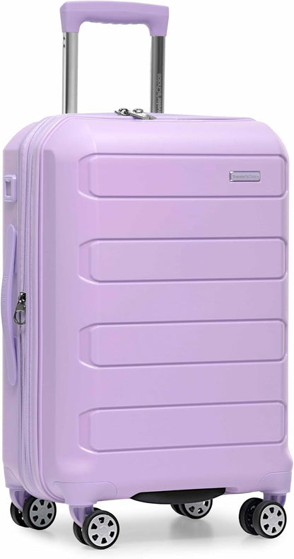 Pagosa Hardshell Expandable Luggage with Spinner Wheels, Black, 22-Inch Carry-on